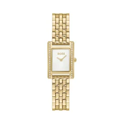 Montre BOSS modern classic femme bracelet acier inoxydable doré jaune