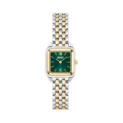Montre BOSS modern classic femme bracelet acier inoxydable bicolore jaune