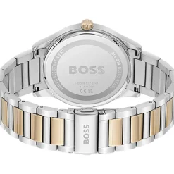 Montre BOSS Reason homme bracelet acier bicolore doré rose