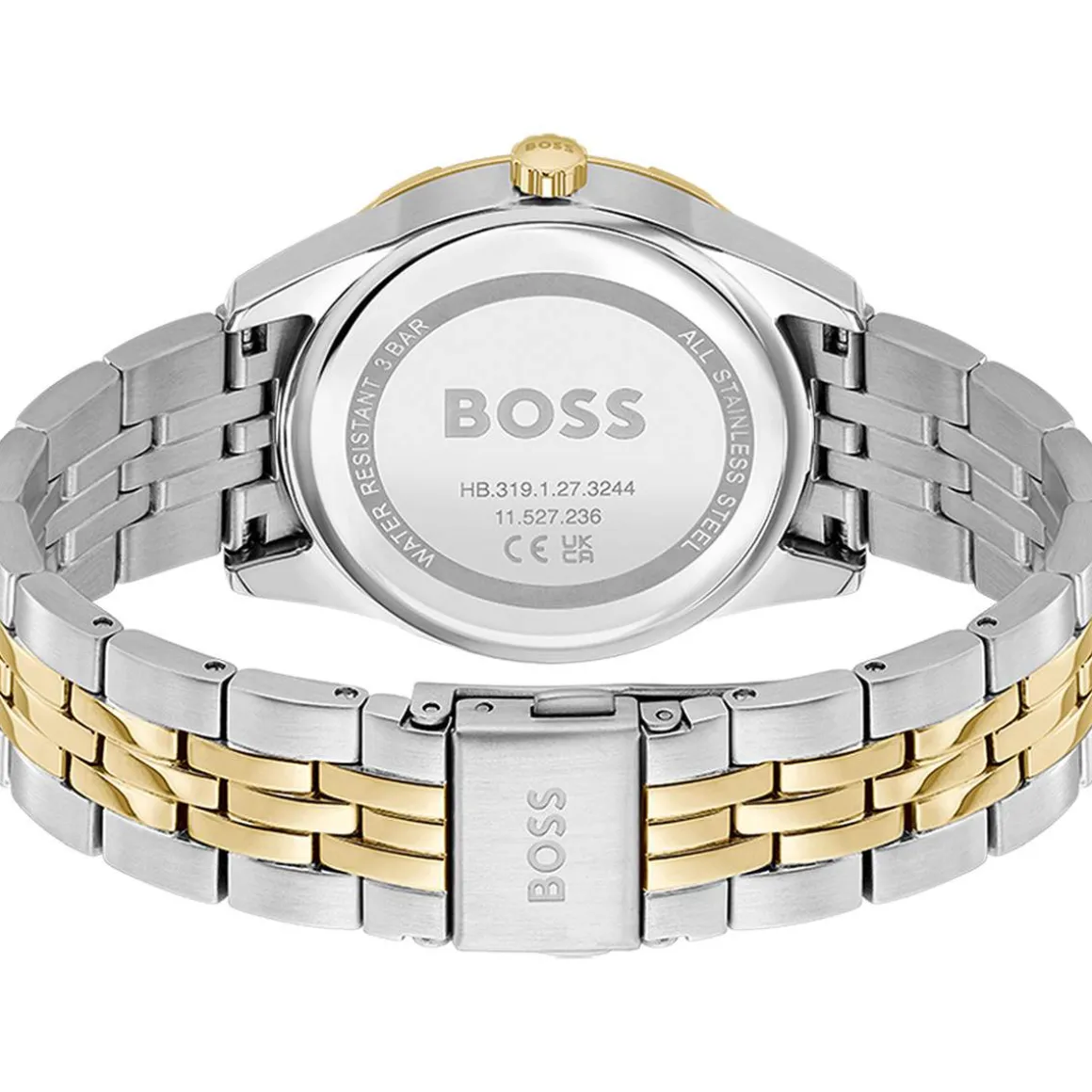 Montre BOSS Sport Lux femme bracelet acier bicolore jaune