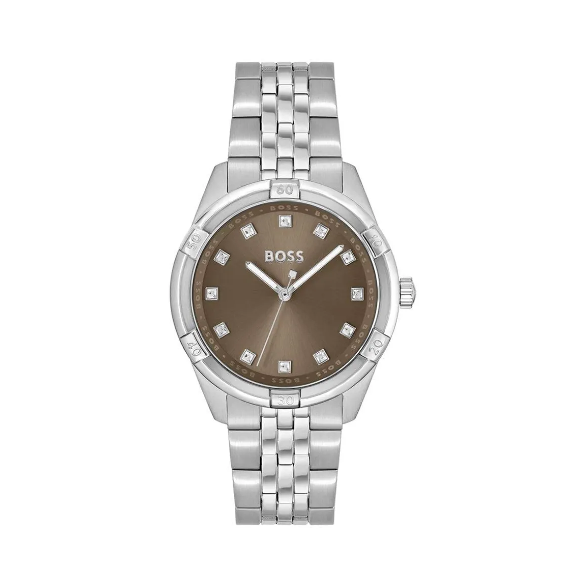 Montre BOSS Sport Lux femme bracelet acier gris