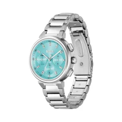Montre BOSS sport lux femme bracelet acier inoxydable argent