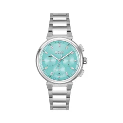Montre BOSS sport lux femme bracelet acier inoxydable argent