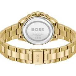 Montre BOSS sport lux femme bracelet acier inoxydable doré jaune