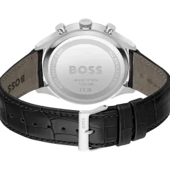 Montre BOSS Sport Lux homme acier bracelet cuir noir