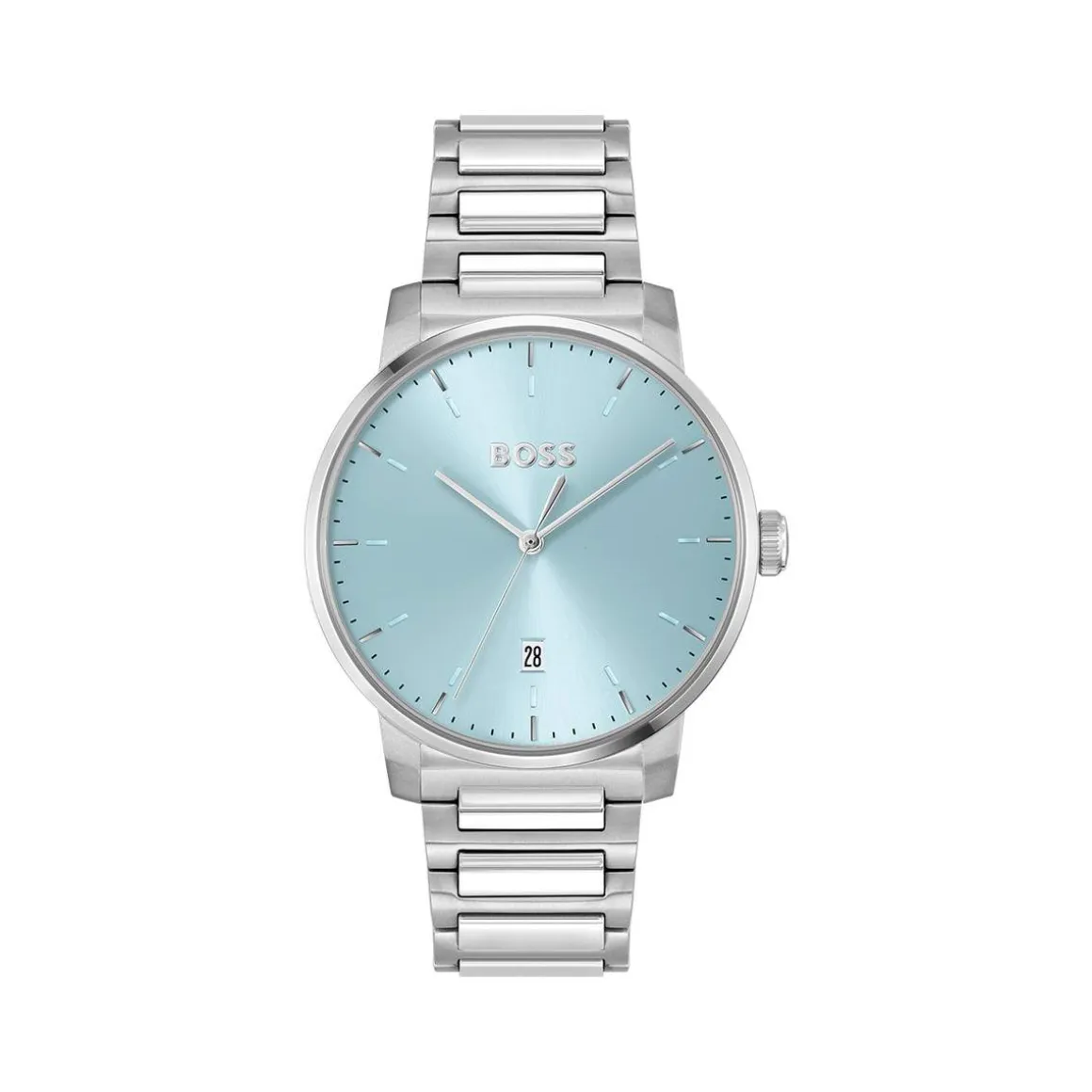 Montre BOSS sport lux homme bracelet acier inoxydable argent