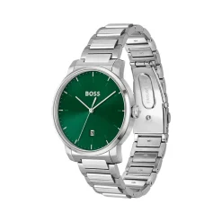 Montre BOSS sport lux homme bracelet acier inoxydable argent