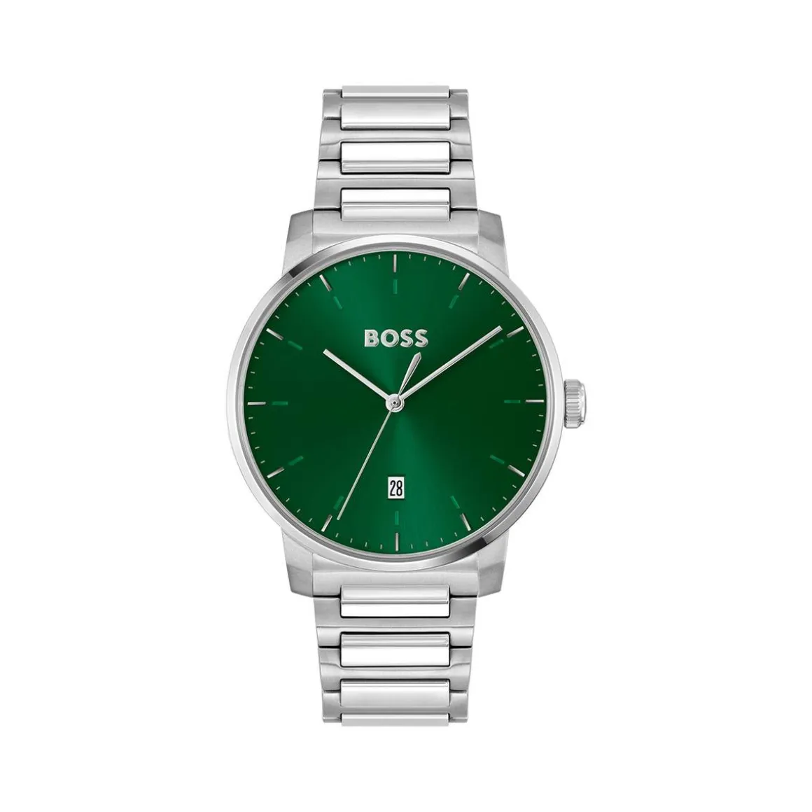 Montre BOSS sport lux homme bracelet acier inoxydable argent