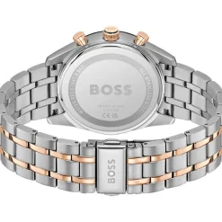 Montre BOSS sport lux homme bracelet acier inoxydable bicolore jaune