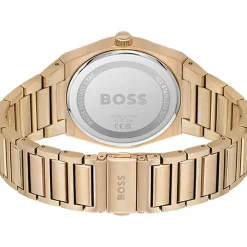 Montre BOSS Steer homme bracelet acier doré rose