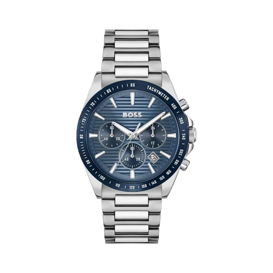 Montre BOSS Strike homme cadran bleu bracelet acier