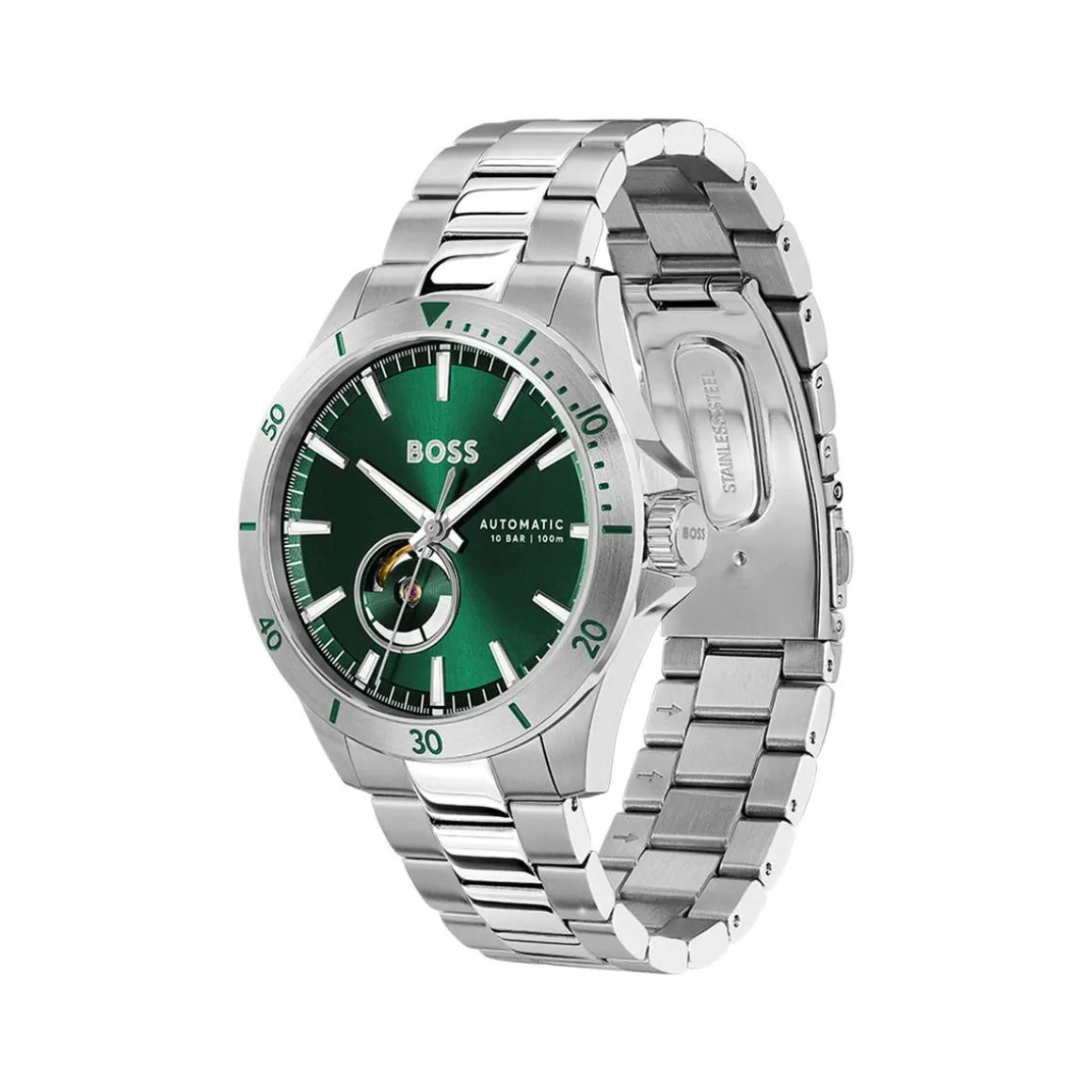 Montre BOSS troper automatic homme automatique, bracelet acier