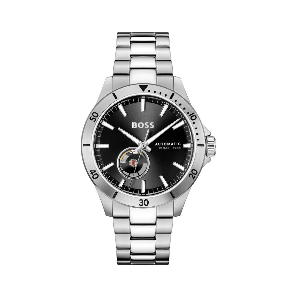 Montre BOSS troper automatic homme automatique, bracelet acier