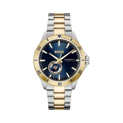 Montre BOSS troper automatic homme automatique, bracelet acier bicolore