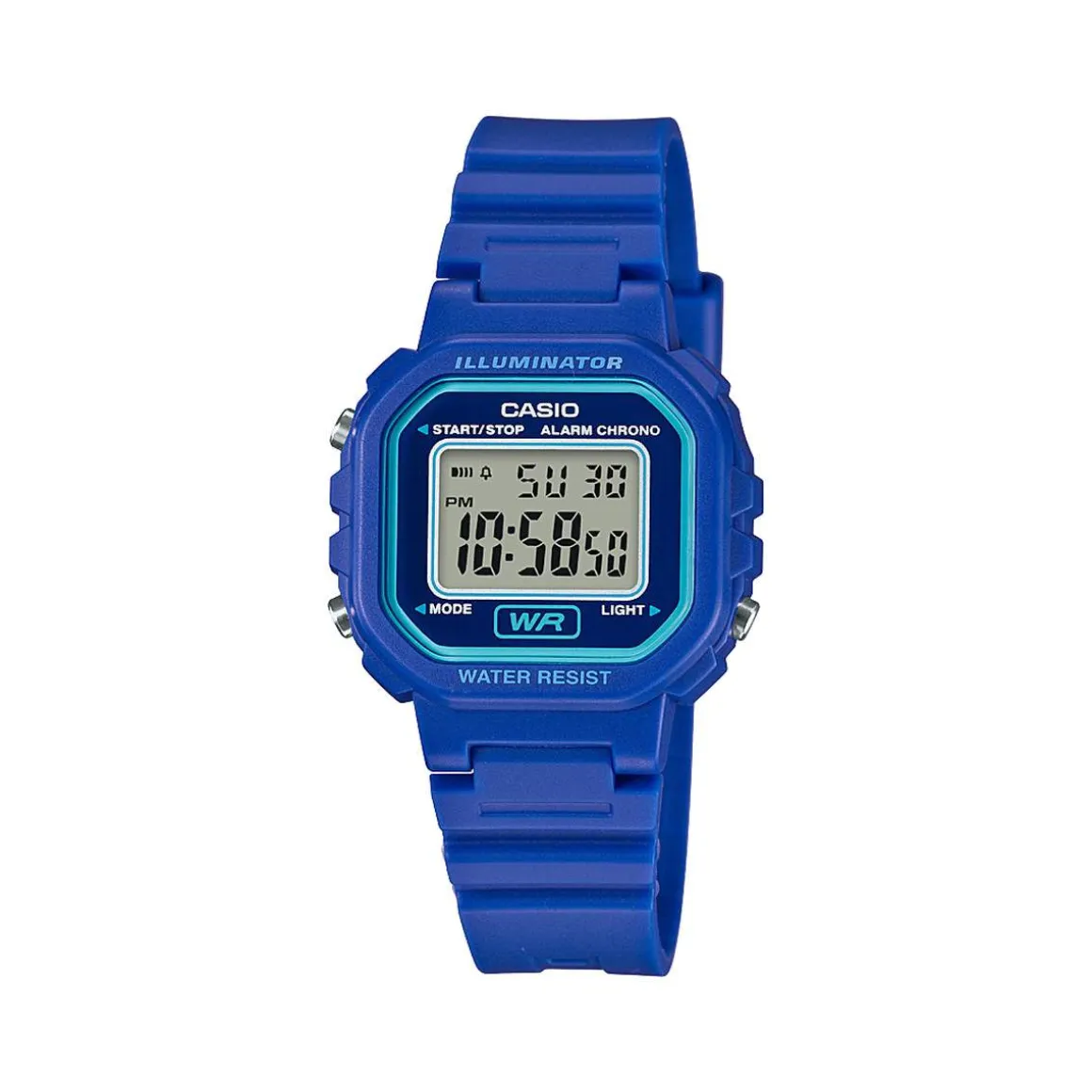 Montre Casio chrono enfant résine bleue