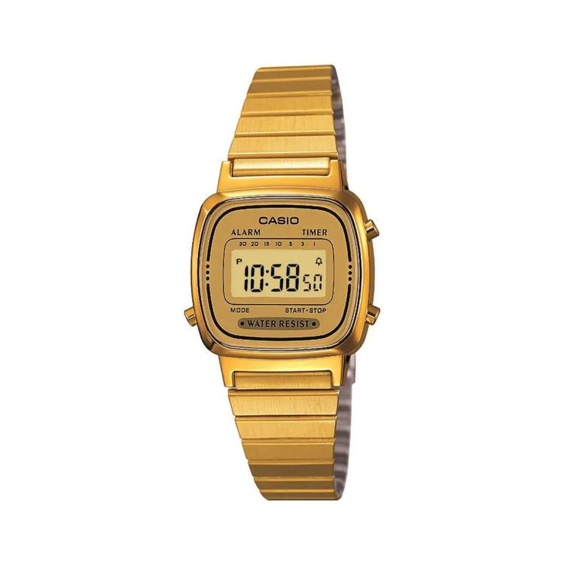 Montre Casio femme acier doré