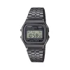 Montre Casio mixte résine gris bracelet acier gris