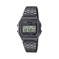 Montre Casio mixte résine gris bracelet acier gris