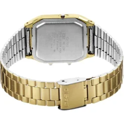 Montre Casio Vintage homme chronographe résine acier doré jaune