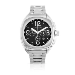 Montre chronographe homme acier