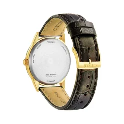 Montre CITIZEN classic elegant homme eco-drive, bracelet cuir marron