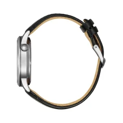 Montre CITIZEN platform homme mecanique, bracelet cuir noir