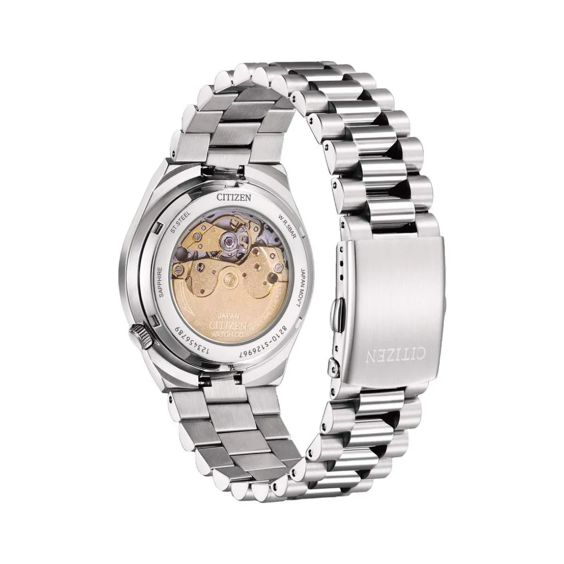 Montre CITIZEN Tsuyosa homme automatique bracelet acier gris