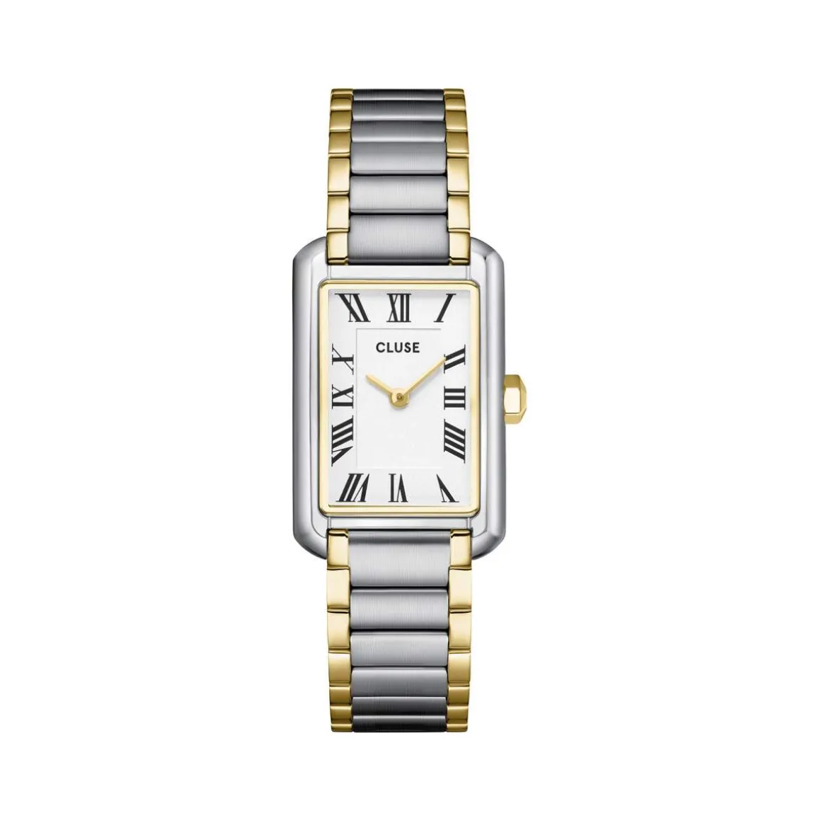 Montre CLUSE Belisenna femme cadran blanc bracelet acier bicolore