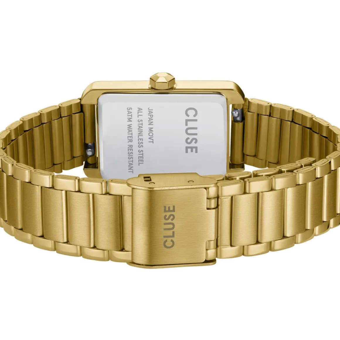 Montre CLUSE Belisenna femme cadran blanc bracelet acier doré
