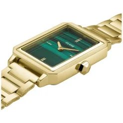 Montre CLUSE BLACK FRIDAY 25 Femme cadran vert bracelet acier inoxydable doré