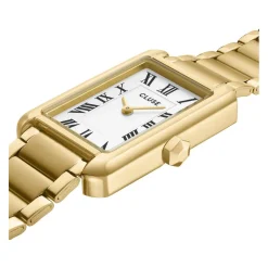 Montre CLUSE FESTIVE 25 Femme cadran blanc bracelet acier inoxydable doré