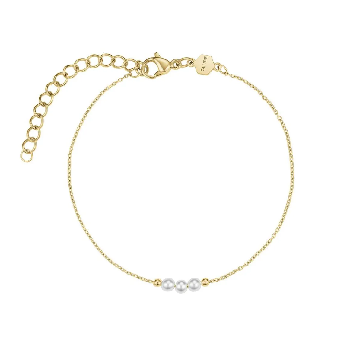 Montre CLUSE FESTIVE 25 Femme cadran blanc bracelet acier inoxydable doré