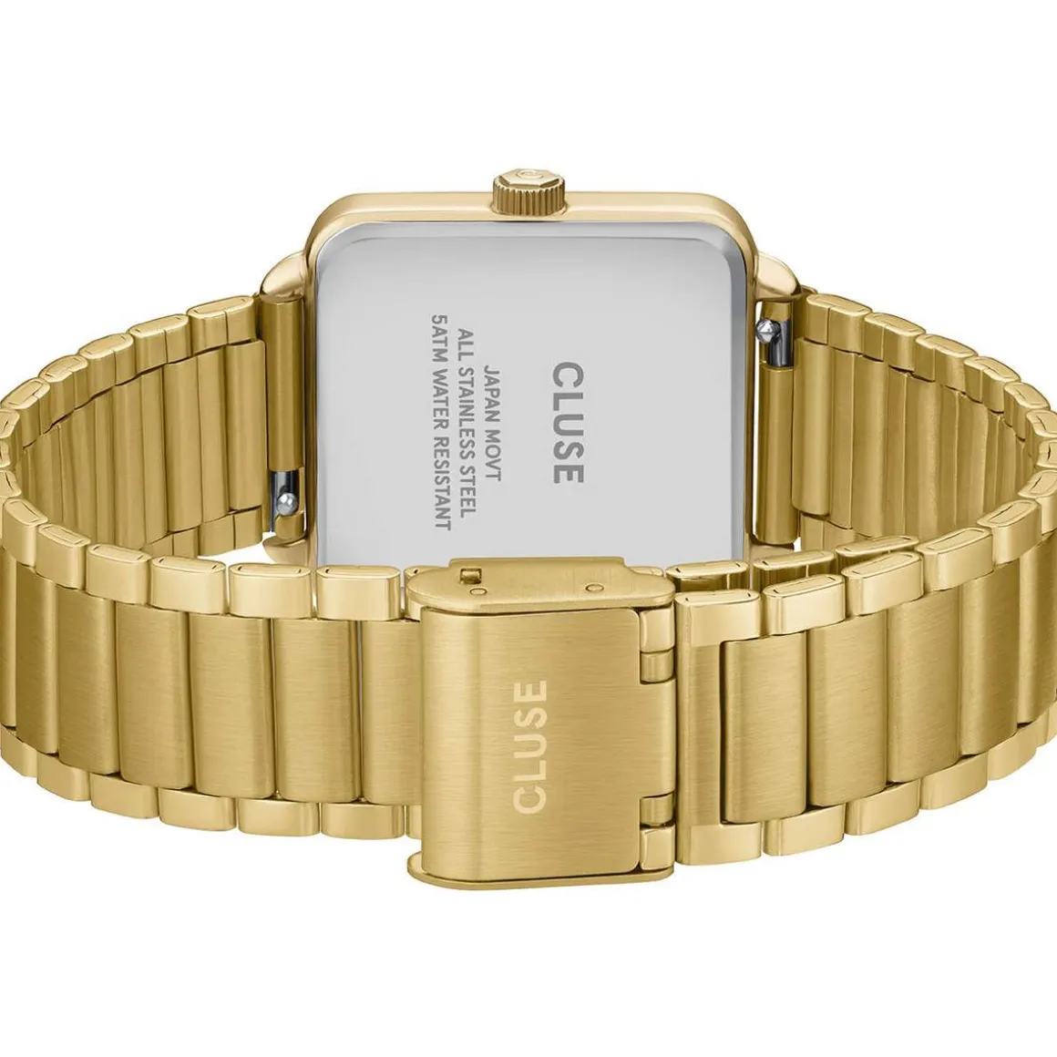 Montre CLUSE FESTIVE 25 Femme cadran rouge bracelet acier inoxydable doré