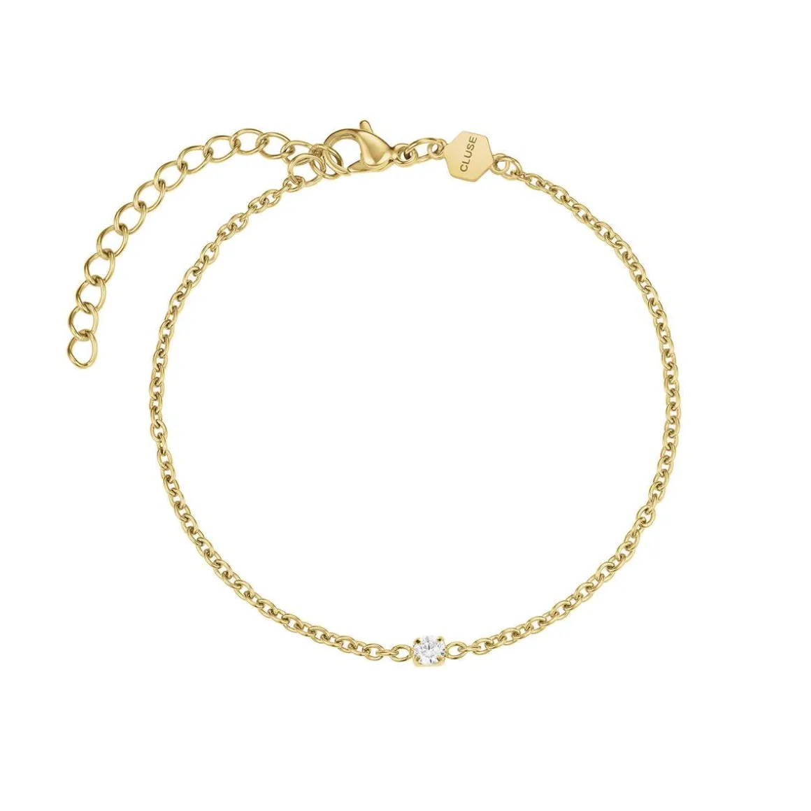 Montre CLUSE FESTIVE 25 Femme cadran blanc bracelet acier inoxydable doré
