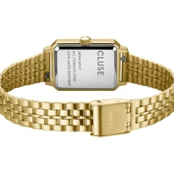 Montre CLUSE Fluette femme cadran vert bracelet acier doré