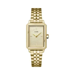 Montre CLUSE Fluette femme cadran doré bracelet acier doré