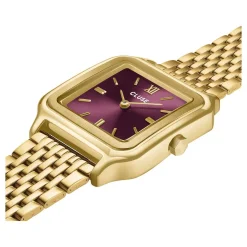 Montre CLUSE GRACIEUSE Femme cadran rouge bracelet acier inoxydable doré