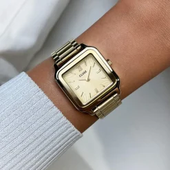 Montre CLUSE GRACIEUSE Femme cadran doré bracelet acier inoxydable doré