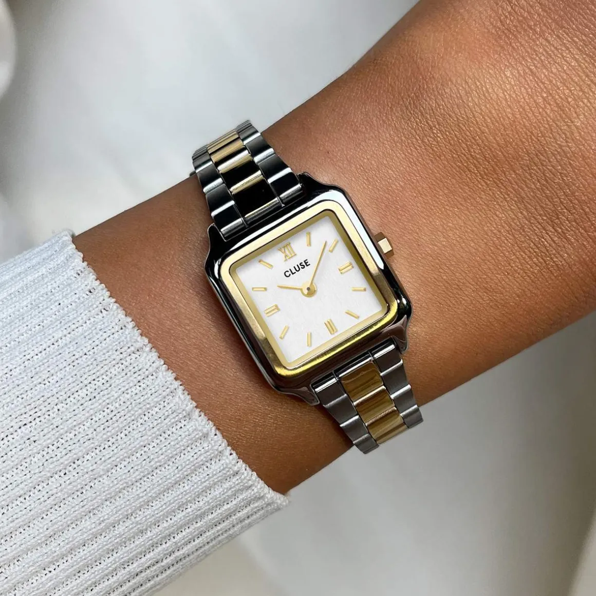 Montre CLUSE GRACIEUSE MINI Femme bracelet acier inoxydable bicolore