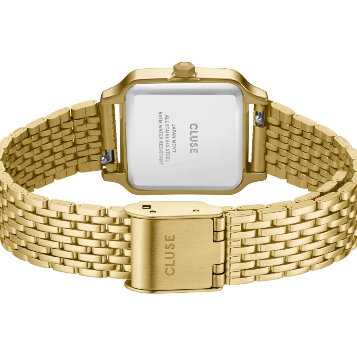 Montre CLUSE Gracieuse Petite femme cadran blanc bracelet acier doré