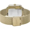 Montre CLUSE La Tétragone femme cadran vert bracelet acier doré