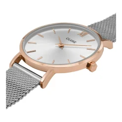 Montre CLUSE Minuit femme cadran gris bracelet acier