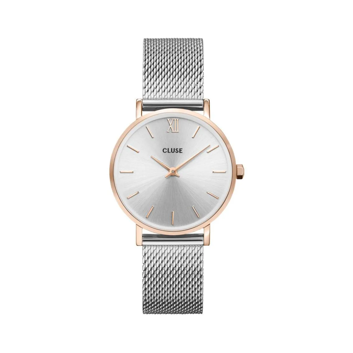 Montre CLUSE Minuit femme cadran gris bracelet acier