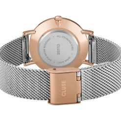 Montre CLUSE Minuit femme cadran gris bracelet acier
