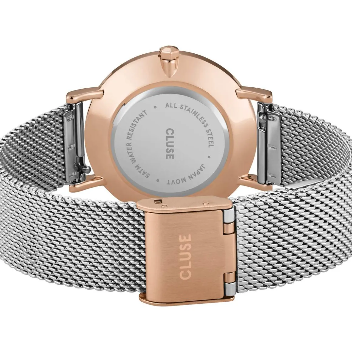 Montre CLUSE Minuit femme cadran gris bracelet acier
