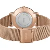 Montre CLUSE Minuit femme cadran blanc bracelet acier rose or