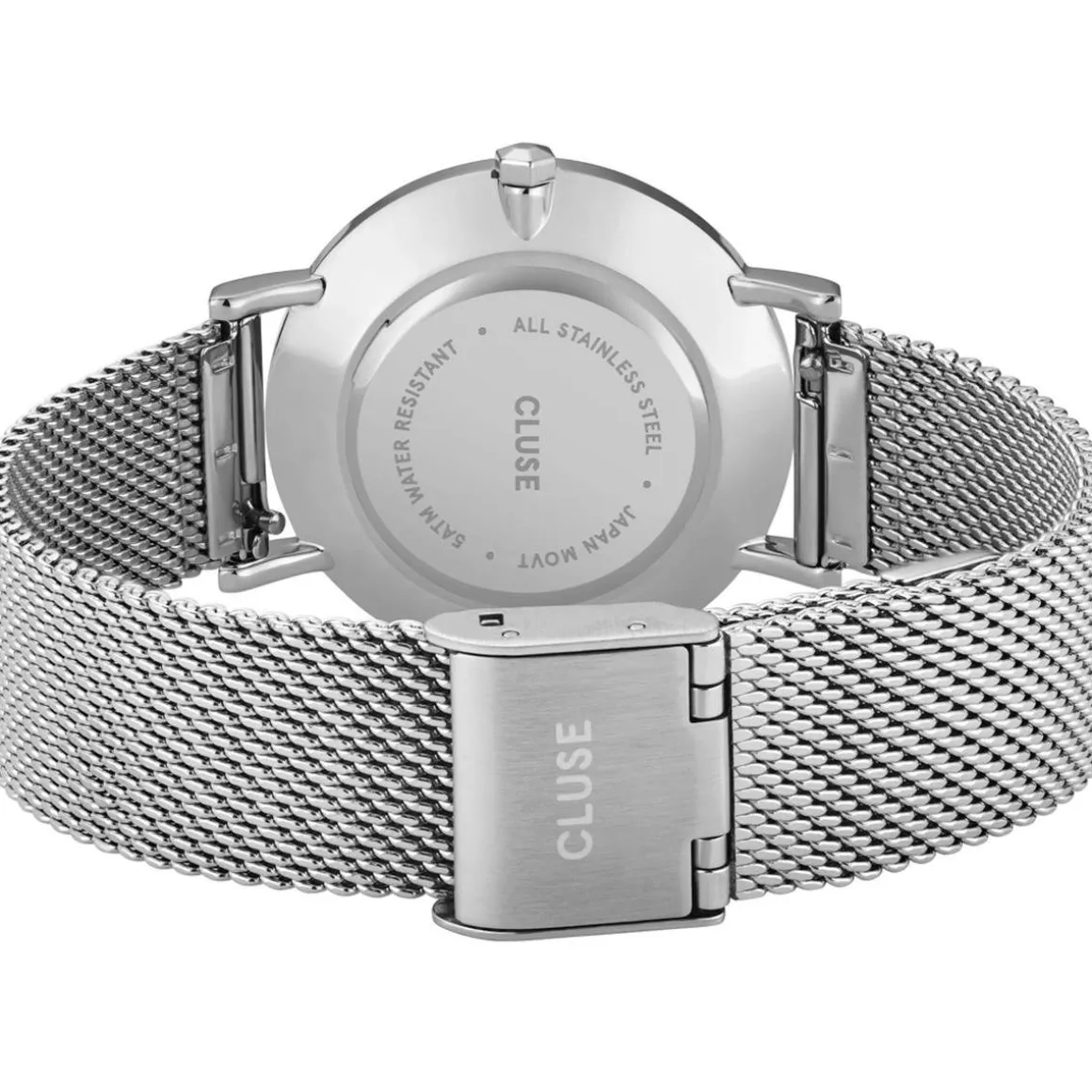 Montre CLUSE Minuit femme cadran blanc bracelet acier