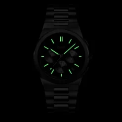 Montre CLUSE Vigoureux Chrono homme cadran noir bracelet acier