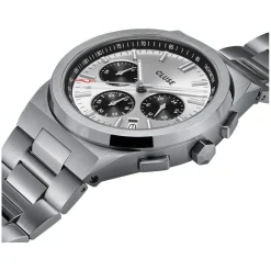Montre CLUSE Vigoureux Chrono homme cadran noir bracelet acier