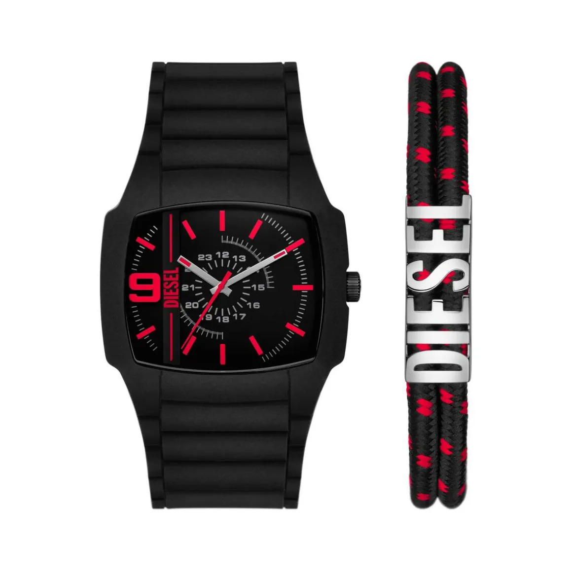 Montre DIESEL cliffhanger 2.0 homme bracelet silicone noir